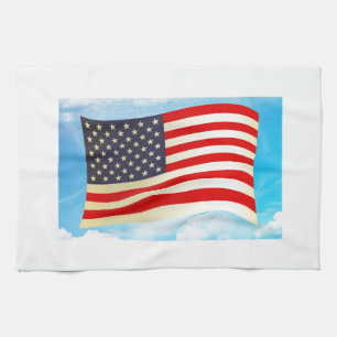 Linge De Cuisine Les étoiles du drapeau américain frappent les trou