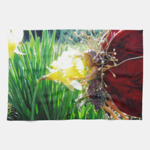 Linge De Cuisine Les fées dans les jonquilles