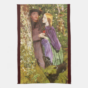 Linge De Cuisine Les Fiançailles by Arthur Hughes, Art Vintage