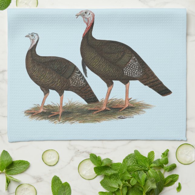 Linge De Cuisine Les Jeunes Filles de Turkeys (Plié)
