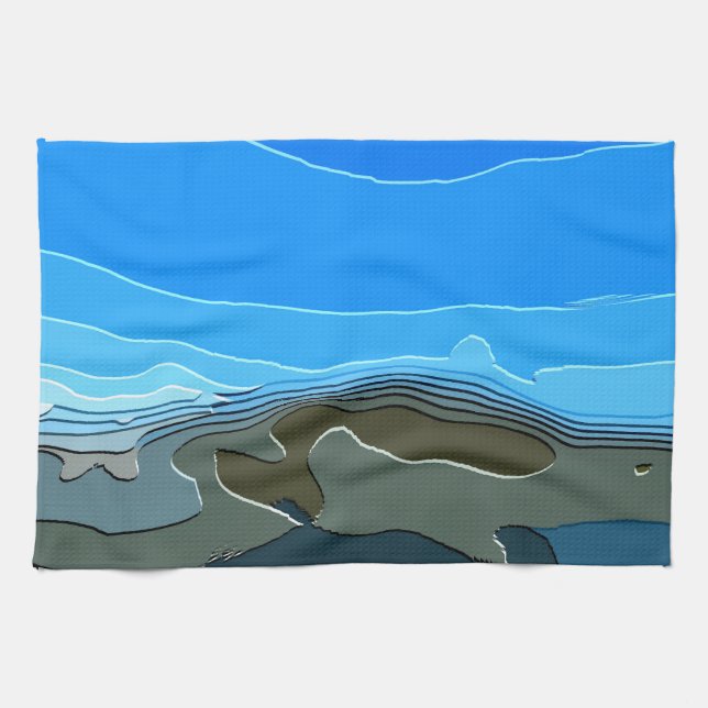 LINGE DE CUISINE LES MONTAGNES (Horizontal)