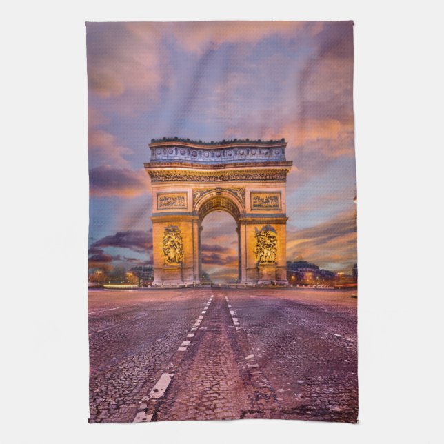 Linge De Cuisine Les monuments | Arc de Triomphe, Paris France (Vertical)