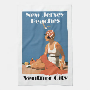 Linge De Cuisine Les plages du New Jersey ~ Ventnor City