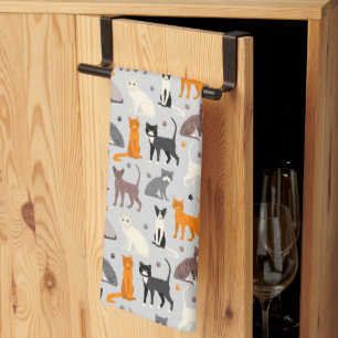 Linge De Cuisine Les Prints des Chats et des Paw