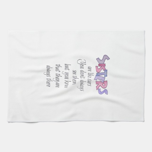 Linge De Cuisine Les soeurs sont comme des étoiles (Horizontal)