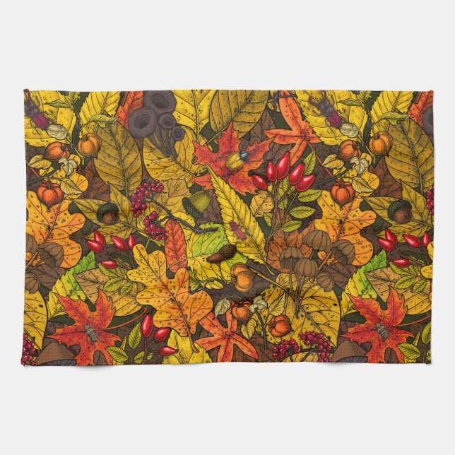 Linge De Cuisine Les trésors d'automne (Horizontal)