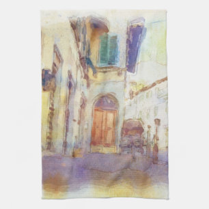 Linge De Cuisine Les vues de Florence ont fait dans l'aquarelle