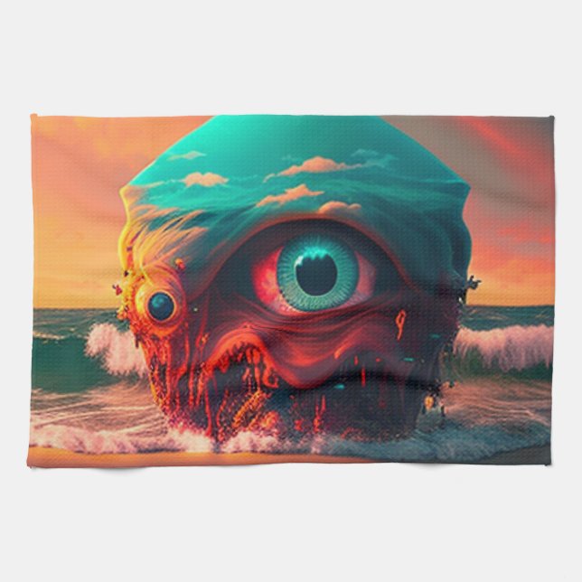 Linge De Cuisine Les yeux sanglants (Horizontal)
