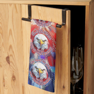 Linge De Cuisine L'Esprit de 1776, 2026 L'aigle rouge de feu d'Amér