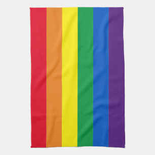 Linge De Cuisine LGBT Rainbow rayures couleurs drapeau gay pride mo