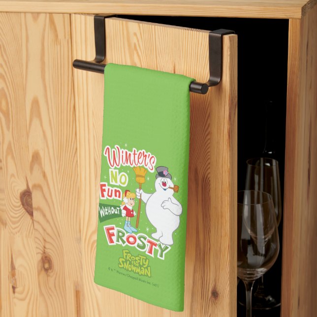 Linge De Cuisine L'hiver ne s'amuse pas sans Frosty le Snowman™ (Pliage en tiers)
