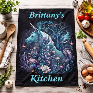Linge De Cuisine Licorne Mystique - Forêt de Fantaisie Personnalisé