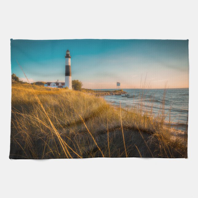 Linge De Cuisine Lighthouses | Big Sable Lighthouse Ludington (Horizontal)