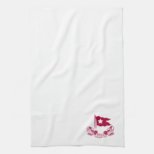 Linge De Cuisine Ligne blanche logo d'étoile
