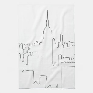 Linge De Cuisine Ligne minimale de New York