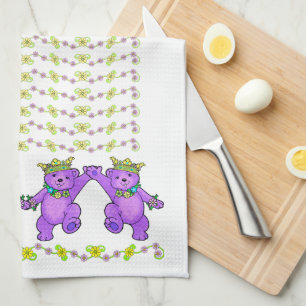 Linge De Cuisine Ligne royale de danse de l'ours en peluche