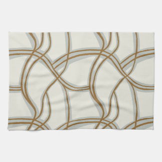 Linge De Cuisine Lignes chaotiques mince sauge bleu méditerranéen c