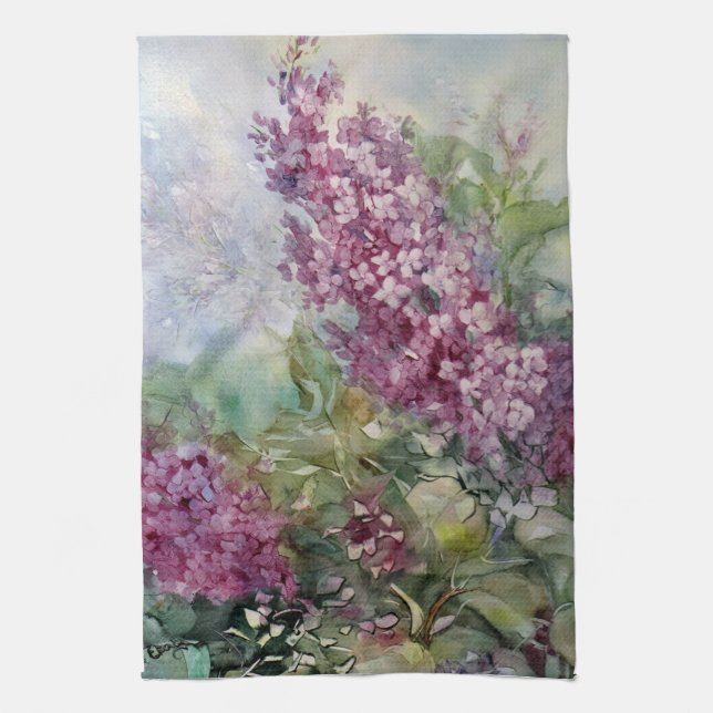 Linge De Cuisine Lilas (Vertical)