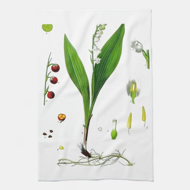 Linge De Cuisine Lily de la Vallée (Vertical)