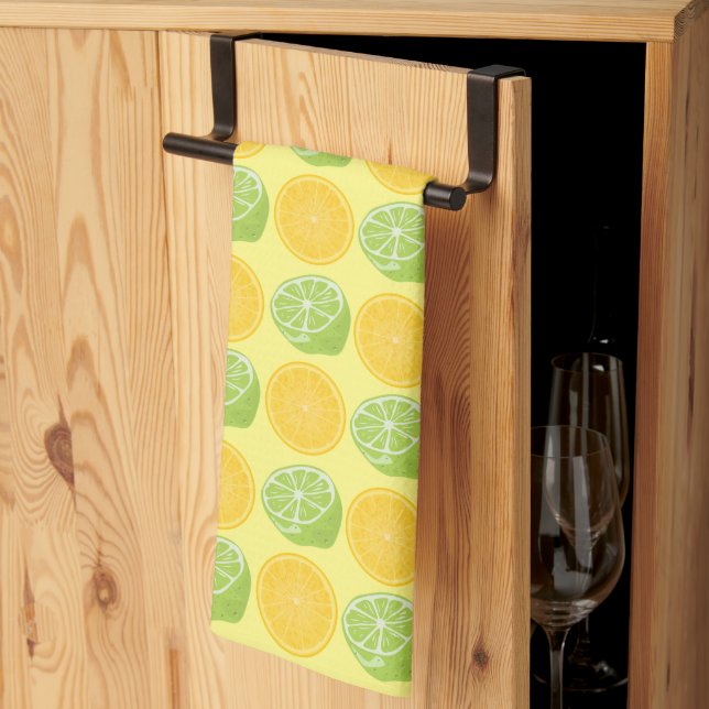 Linge De Cuisine Limites de fruits d'agrumes et citrons Motif Jaune (Pliage en tiers)