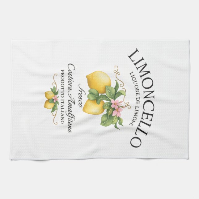 Linge De Cuisine Limoncello Italy Amalfi Coast (Horizontal)