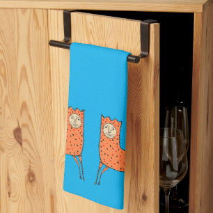 Linge De Cuisine Lion primitif anglais du 18e siècle
