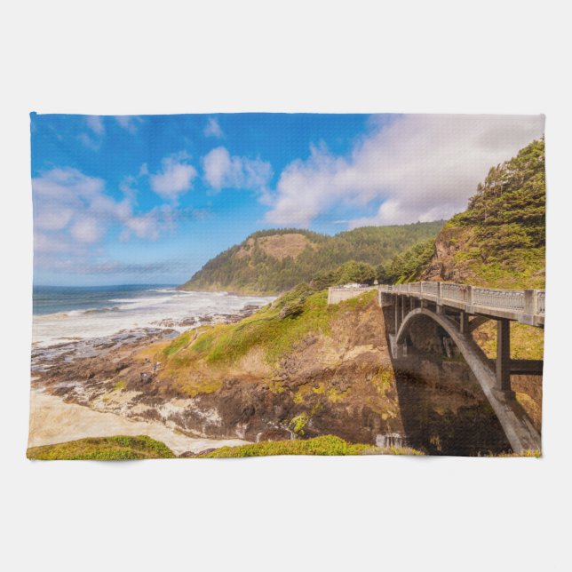 Linge De Cuisine Littoral | Chasme de Cook, Yachat, Oregon (Horizontal)