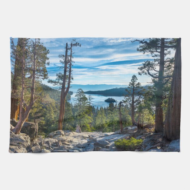 Linge De Cuisine Littoral | Emerald Bay, Lake Tahoe, Californie (Horizontal)