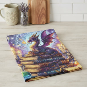 Linge De Cuisine Livres de sorcier de dragon mystique