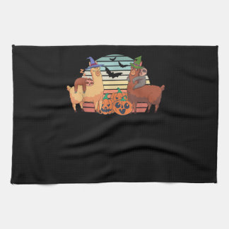 Linge De Cuisine Llama | Kawaii Llama Halloween Sunset Sloth Cadeau