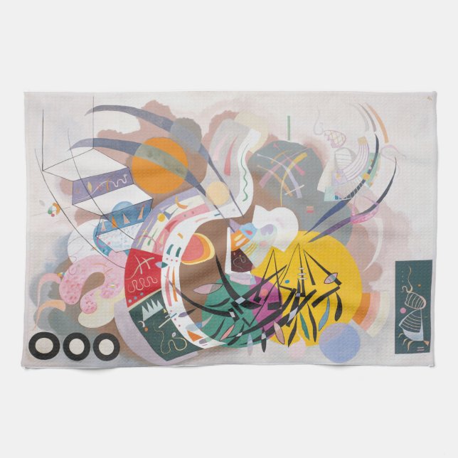 Linge De Cuisine L'oeuvre Abstraite de Kandinsky (Horizontal)