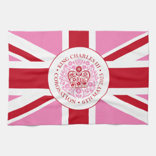 Linge De Cuisine Logo du couronnement royal du roi Charles III Patr