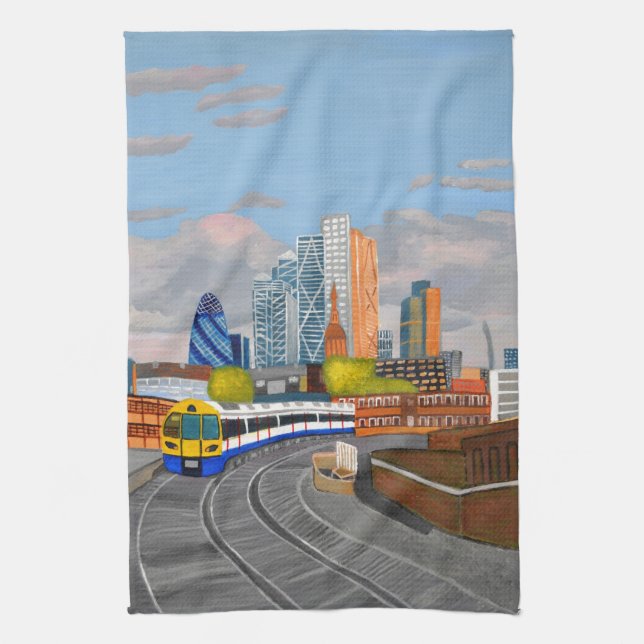 Linge De Cuisine London Overland train- Hoxton station (Vertical)