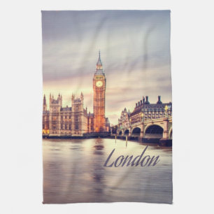 Linge De Cuisine Londres Angleterre Big Ben