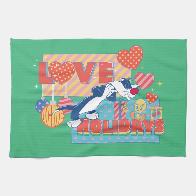 Linge De Cuisine LOONEY TUNES™ | SYLVESTER™ & TWEETY™Love Holidays (Horizontal)