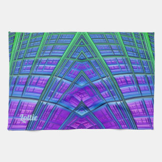 Linge De Cuisine LOTTIE ~ Purple Green Blue ~ ORIGINAL ~