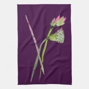 Linge De Cuisine Lotus rose Fleur Zen Art bouddhiste