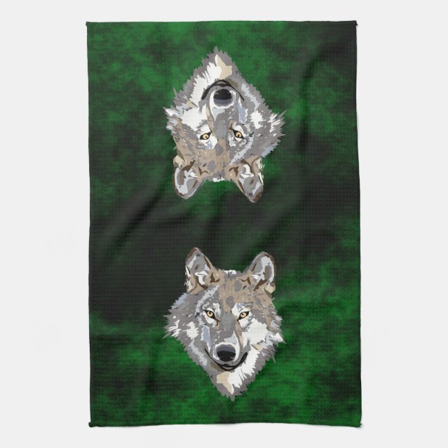 Linge De Cuisine Loup (Vertical)