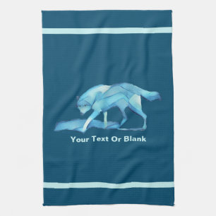 Linge De Cuisine Loup bleu