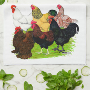 Linge De Cuisine Lourd ajout de coq