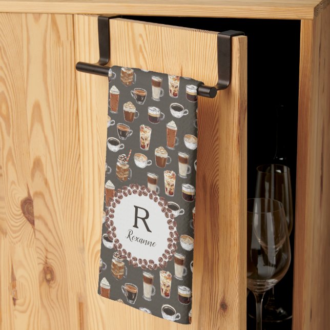 Linge De Cuisine Louveur de café Monogram (Pliage en tiers)