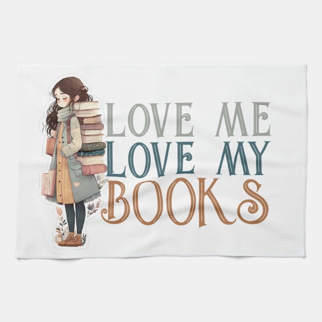 Linge De Cuisine Love me Love my books Backpack (Horizontal)