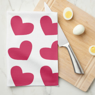 Linge De Cuisine Love Pink Love Heart