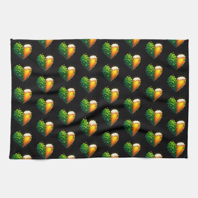 Linge De Cuisine Lucky Clover Design pour la St. Patrick's Day (Horizontal)
