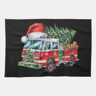 Linge De Cuisine Lumières de Noël en forme de casquette de Père Noë