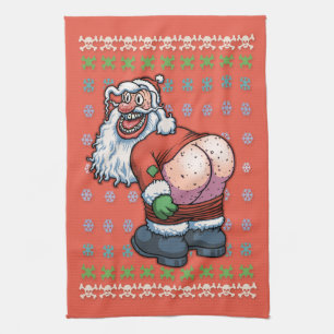 Linge De Cuisine Lune laide de Père Noël