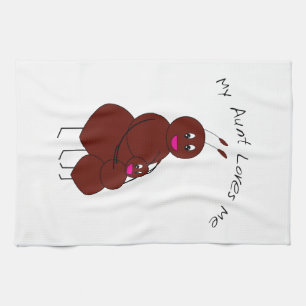 Linge De Cuisine Ma tante m'aime, câlin de la famille de fourmis mi