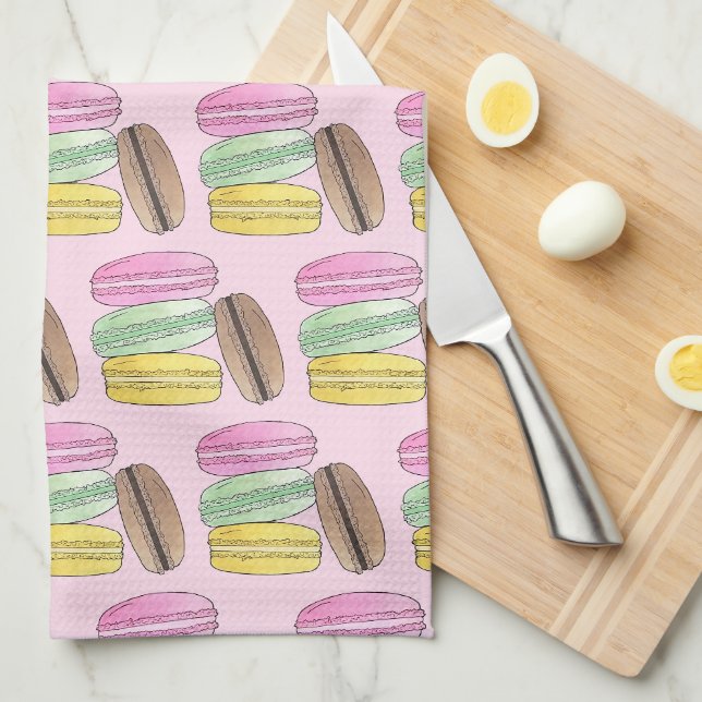 Linge De Cuisine Macaron French Pastry Cookies Macarons Pâtisserie (Quart Plié)