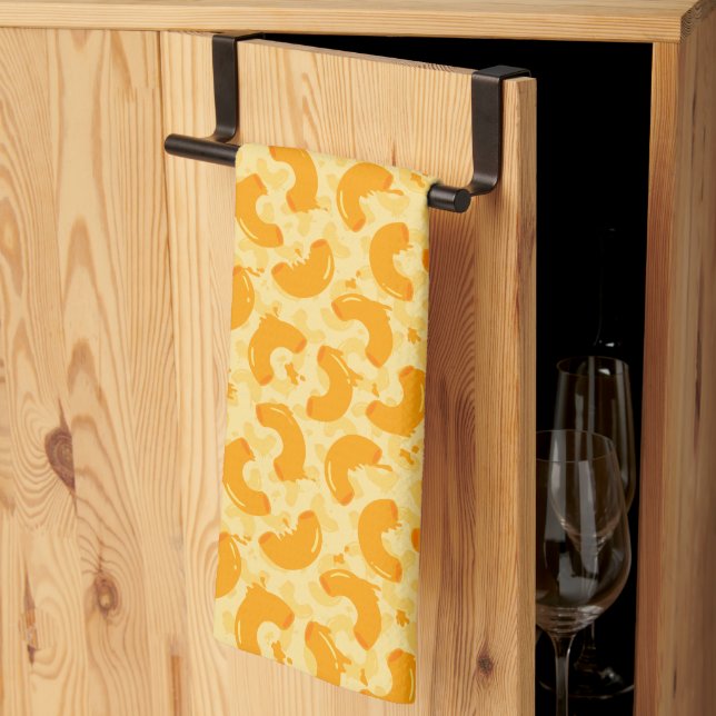 Linge De Cuisine Macaroni et Motif de fromage (Pliage en tiers)