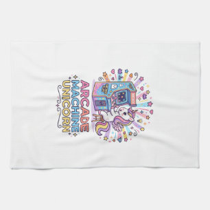 Linge De Cuisine Machine de jeux vidéo Licorne Impression Licorne P